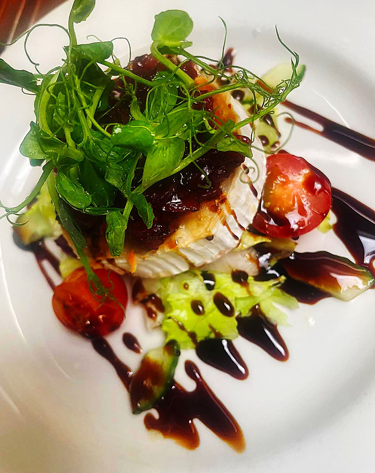 A vegetarian starter from the Wheatsheaf kitchen.